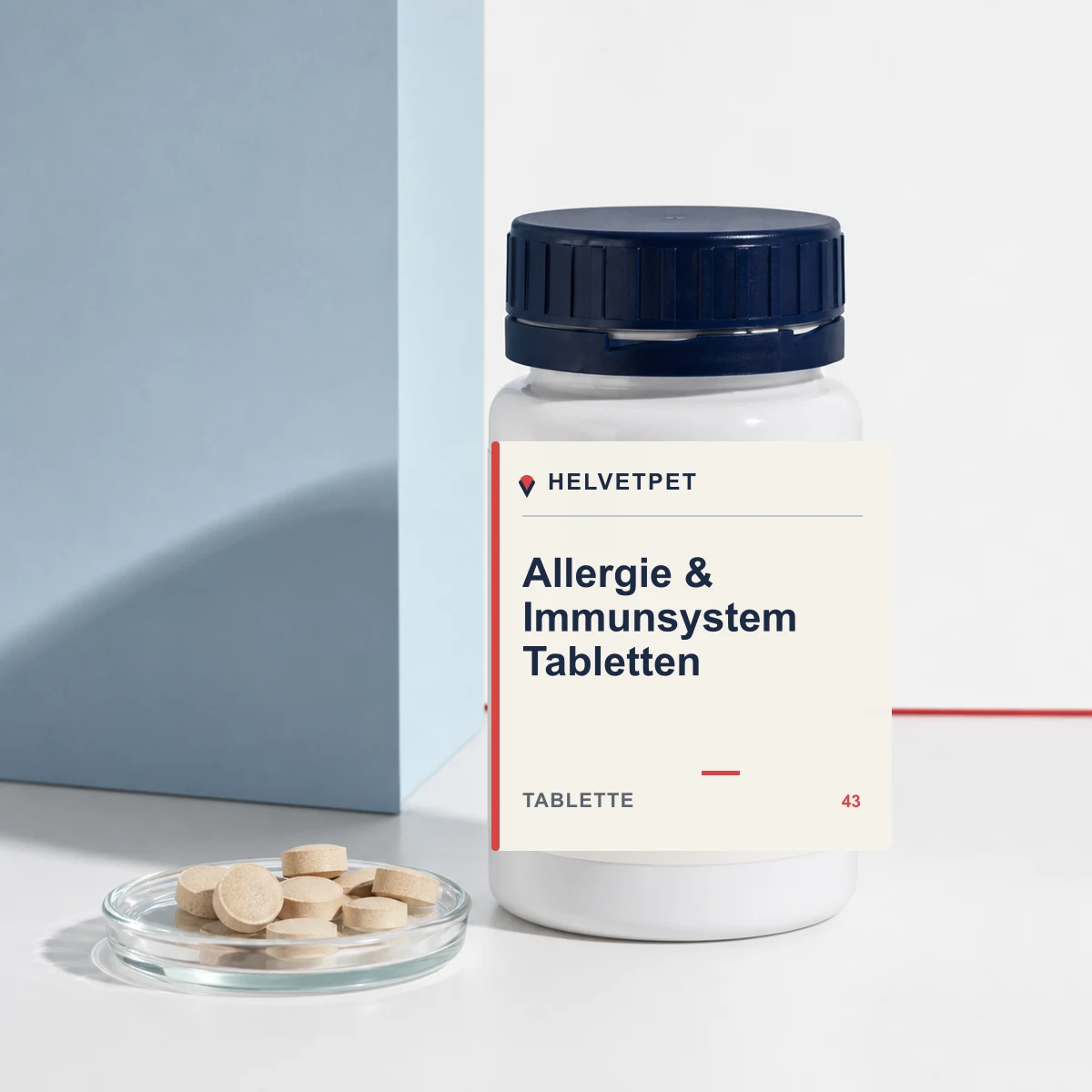 Allergie & Immunsystem Tabletten als Helvetpet Private-Label-Tablette Projekt